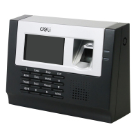 得力(deli)3975指纹考勤机(银色)(台)
