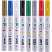 得力（deli）S558油漆笔(蓝色)144支装（单位：只）