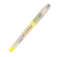 得力(deli)S618直液式荧光笔(黄)144支装