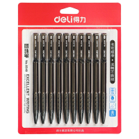 得力(deli)6549圆珠笔0.7mm (蓝)(10支/卡)144卡装(单位:支)