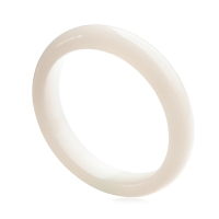 铭尚 天然阿富汗玉手镯 昆仑白玉汉白玉女款时尚玉手镯