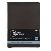 得力(deli)3317高级记事本(混)-82页-18K(本)24本装(单位:本)