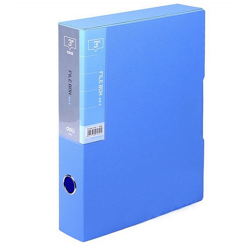 得力(deli)5608档案盒(蓝)(只)48只装