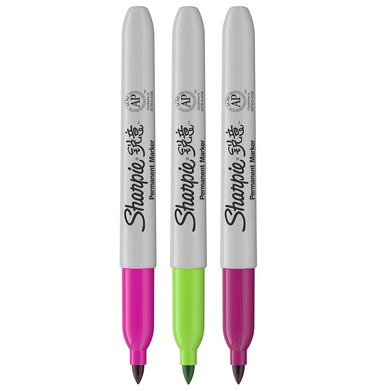 Sharpie 锐意防褪色马克笔细 绿 胭脂粉 浆果紫 吸塑卡片装3支