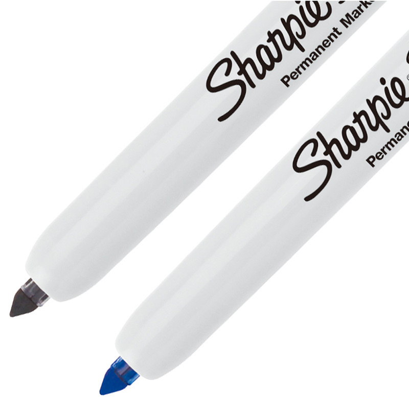 Sharpie 锐意防褪色马克笔按动式黑蓝吸塑卡片装2支