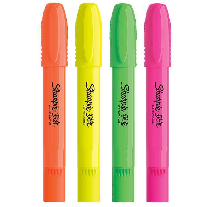 Sharpie 锐意荧光笔果冻四色吸塑卡片装 4CT