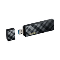 华硕(ASUS)USB-AC55 1300M AC双频 低辐射 USB 3.0无线网卡 (带USB3.0延长线)