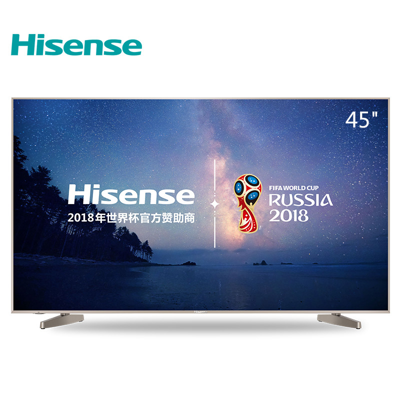 海信(Hisense)LED45M5010U 45英寸金属纤薄4K 智慧HDR显示 智能液晶平板电视