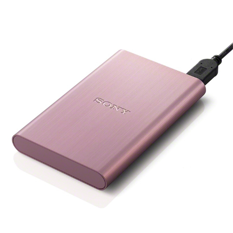 Sony/索尼 移动硬盘HD-E1(粉红色)金属机身 高速USB3.0 经典系列 sony 移动硬盘 1tb