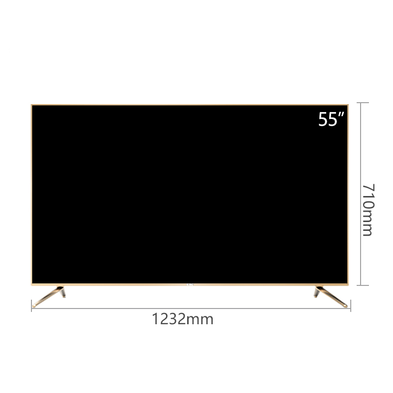CNC电视J55S1 55英寸 超薄 4K超高清智能网络液晶平板电视机 进口面板 高贵香槟金高清大图