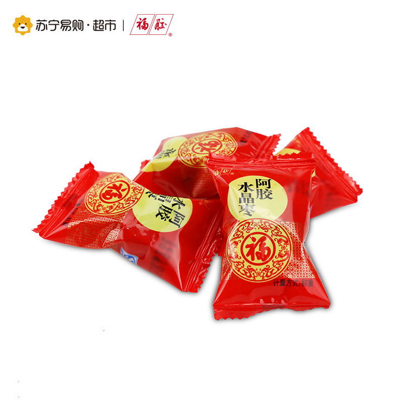 福胶 即食阿胶水晶枣 金丝枣阿胶蜜枣蜜饯 180g/袋