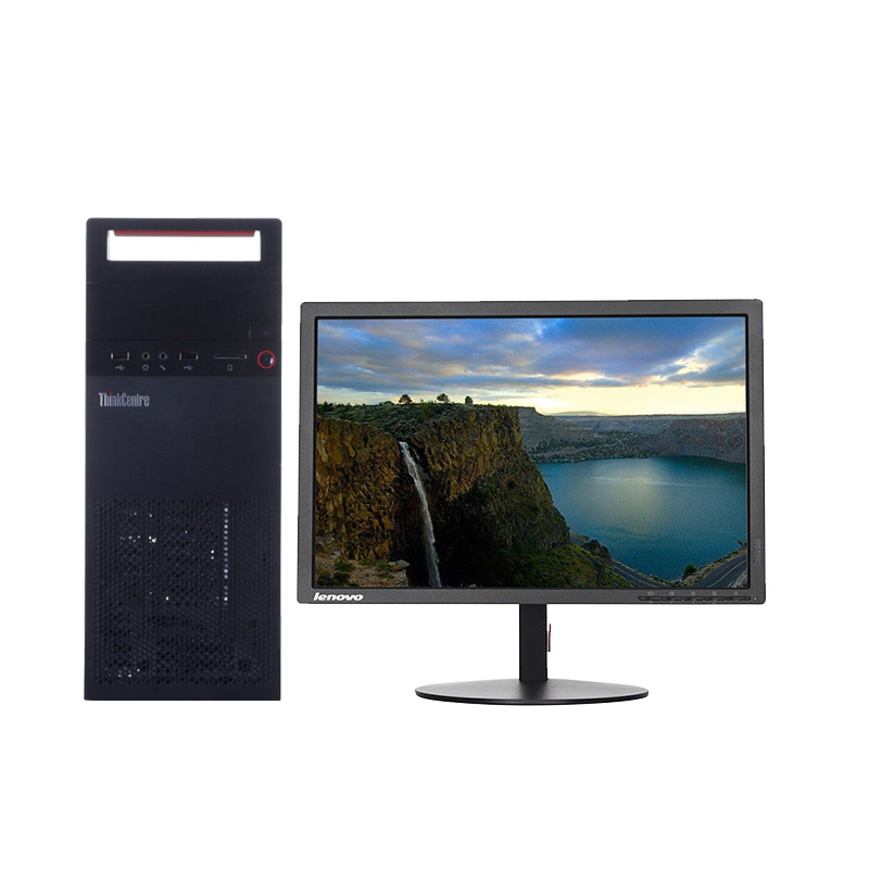 联想ThinkCentre E73系列 G3250处理器+19.5WLED IBM商务家用娱乐财务办公台式电脑 官方标配