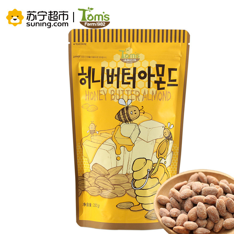 汤姆农场(Tom’s Farm) 蜂蜜黄油味扁桃仁250g