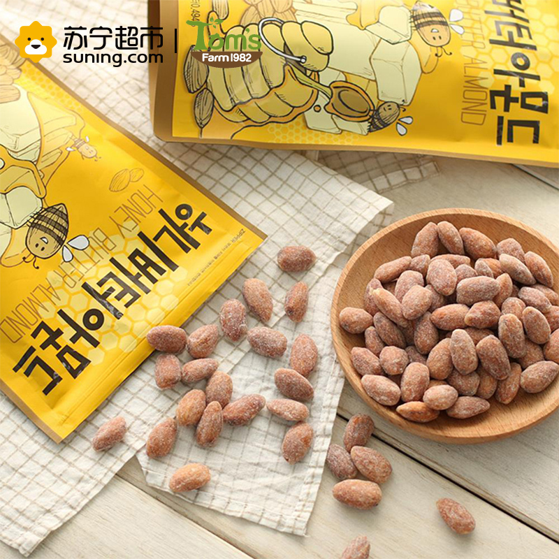 汤姆农场(Tom’s Farm) 蜂蜜黄油味扁桃仁250g