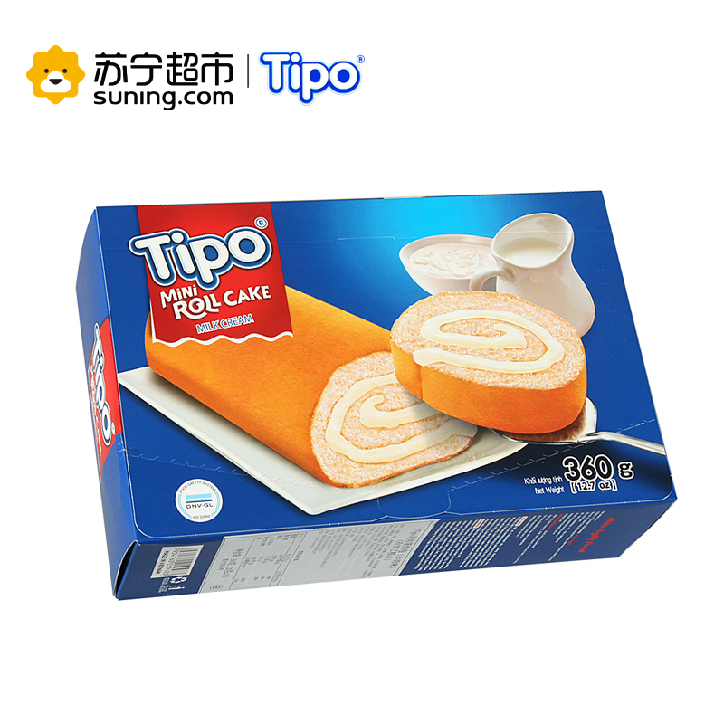 友谊牌(Tipo)迷你蛋糕卷(牛奶味)360g