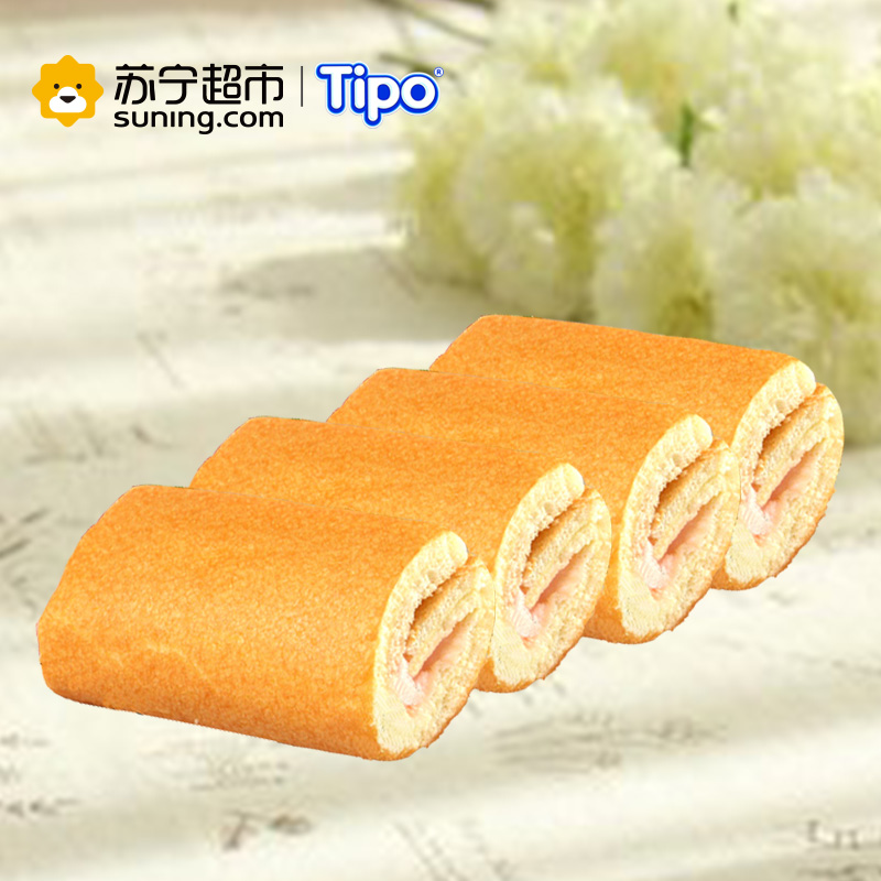 友谊牌(TIPO)迷你蛋糕卷(草莓味)360g