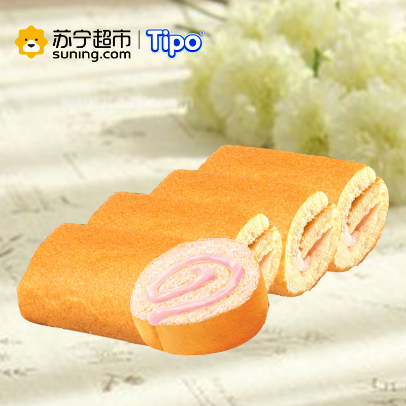 友谊牌(TIPO)迷你蛋糕卷(草莓味)360g