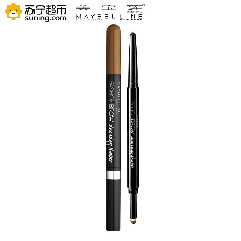 美宝莲(Maybelline)双头三角眉笔-浅棕色 0.5+0.11g