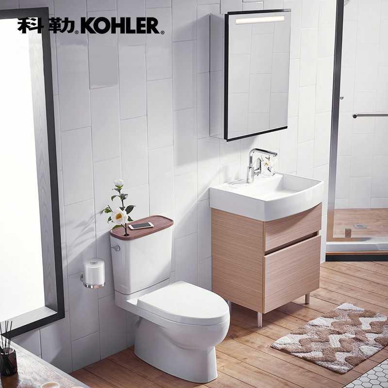 KOHLER 科勒  K-75836T-B08  玲纳浴室柜组合 600mm柜体+面盆+支脚+16027龙头
