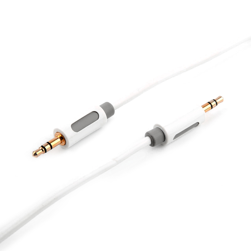 和宏(D&S)DSL1005 车用AUX音频线 3.5mm公对公车载立体声连接线 笔记本电脑/手机接音响 1米 白色
