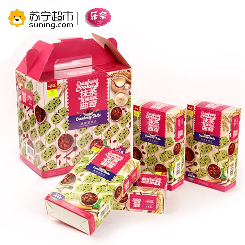 乐奈 曲奇(抹茶蔓越莓味) 720g/盒