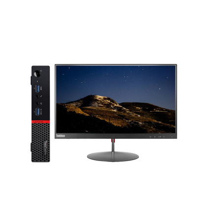 联想ThinkCentre M6600Q-B015商用台式主机+21.5英寸(I3-6100T 4G 1T 刻录W7H)