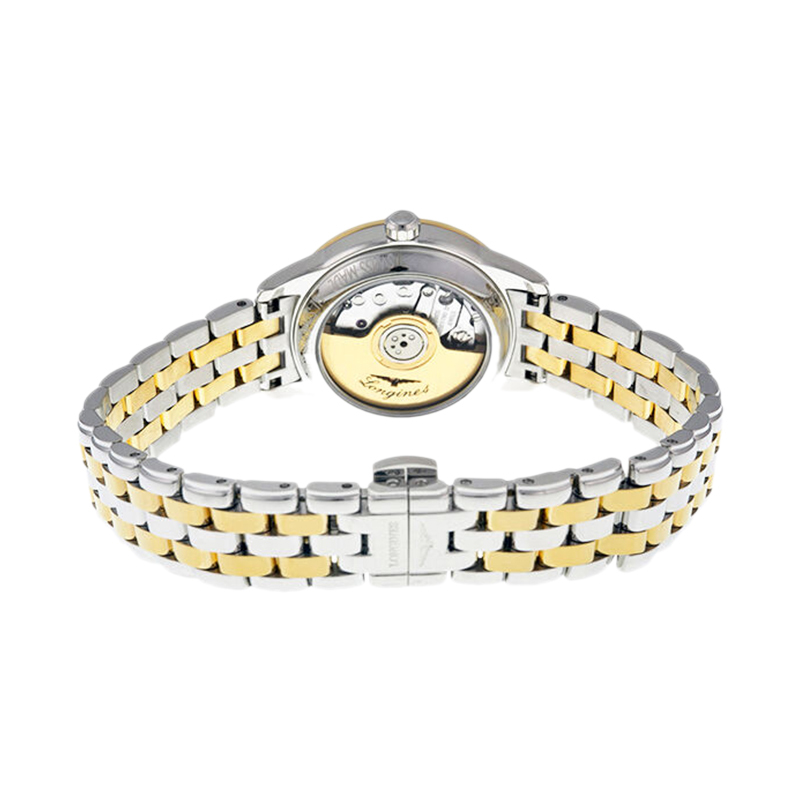 浪琴军旗镀金背透自动机械女表l42743277