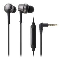 铁三角(audio-technica) ATH-CKR50iS 手机通话线控带麦入耳式耳机 (黑色)