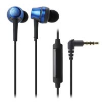 铁三角(audio-technica) ATH-CKR50iS 手机通话线控带麦入耳式耳机 (蓝色)
