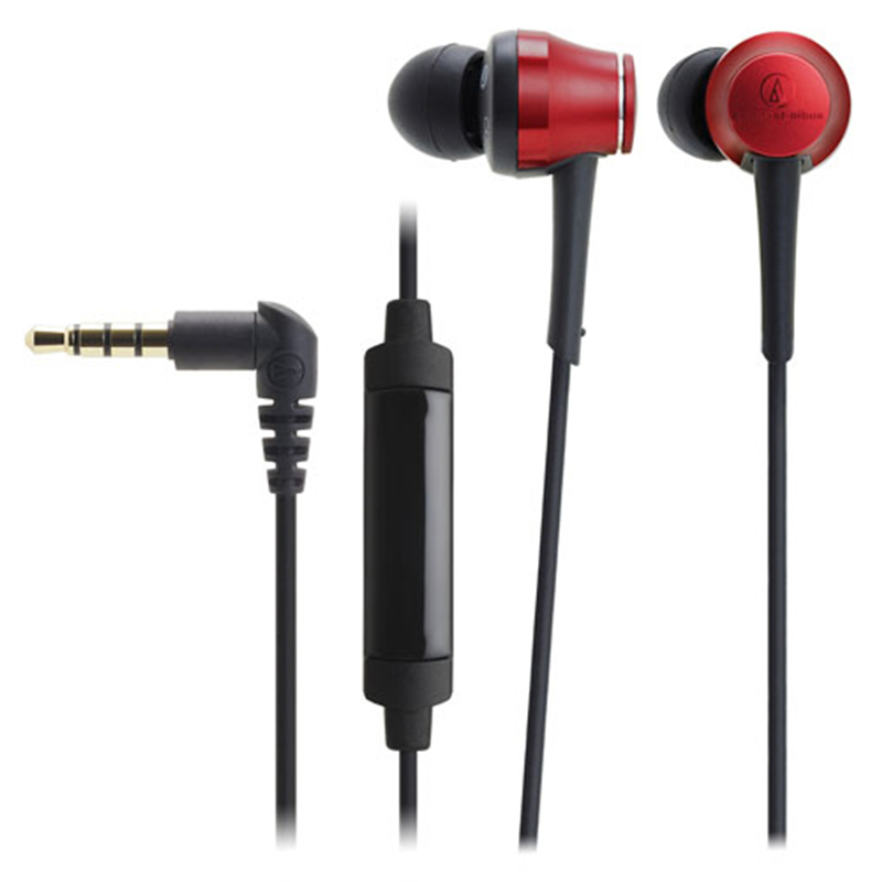 铁三角(audio-technica)ATH-CKR70iS 通话线控带麦入耳式HIFI耳机(红色)高清大图