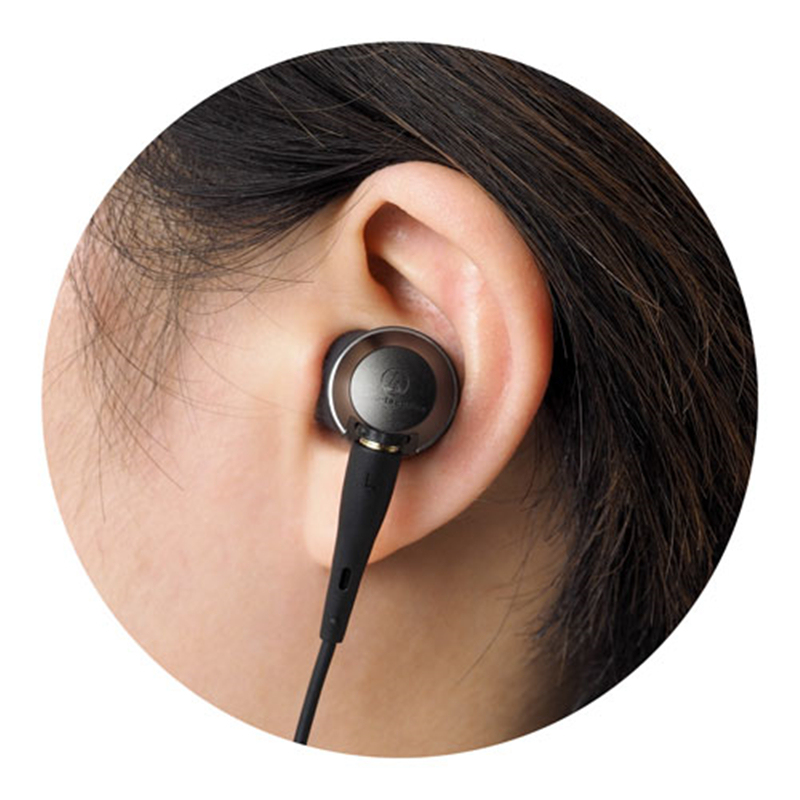 铁三角(audio-technica)智能手机专用入耳式耳机 ATH-CKR90iS