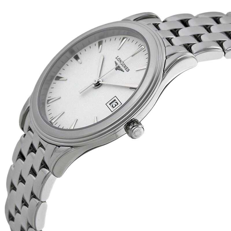 浪琴 军旗 精钢白面 石英男表 l4.716.4.12.