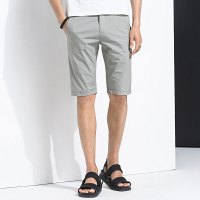 no1dara 2017夏季新款 修身纯色休闲短裤