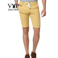 PLAYBOY花花公子贵宾男士休闲短裤男士修身纯棉休闲弹力短裤PB16092