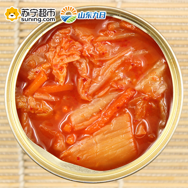 韩国进口 蔬菜罐头 九日牌味祖泡菜 料理酸辣白菜160g罐装