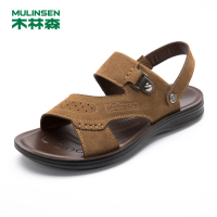 木林森男凉鞋2017春夏季休闲男鞋 透气凉鞋 韩版潮沙滩鞋2522019