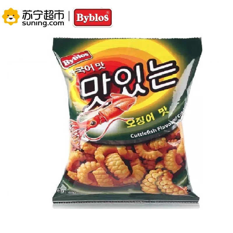 贝鲁斯鱿鱼鲜 60g进口膨化休闲零食 休闲旅行聚会零食 酥脆美味