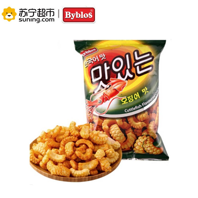 贝鲁斯鱿鱼鲜 60g进口膨化休闲零食 休闲旅行聚会零食 酥脆美味