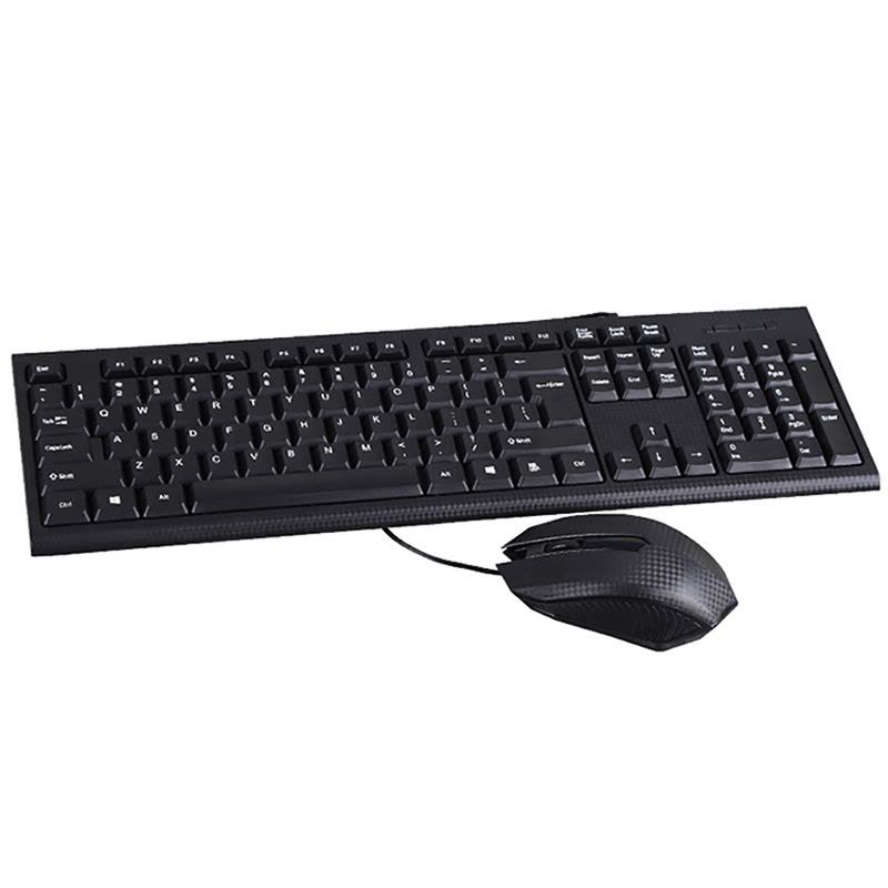 吉选(GESOBYTE)KM816 PS2键盘+USB鼠标 超薄有线台式机笔记本电脑家用游戏商务办公键盘鼠标套装图片