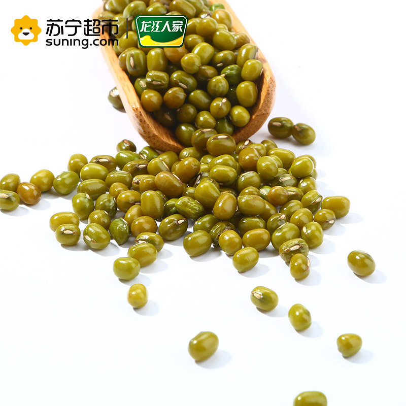 龙江人家 五谷杂粮 有机绿豆1kg(可发豆芽 打豆浆 粗粮 粥米 大米伴侣 真空量贩装)