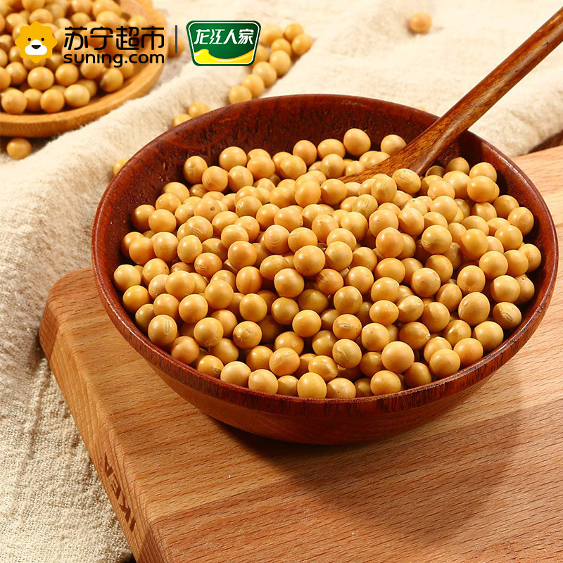 龙江人家 五谷杂粮 精品黄豆900g(打豆浆 可发豆芽 粗粮 粥米 大米伴侣 真空量贩装)