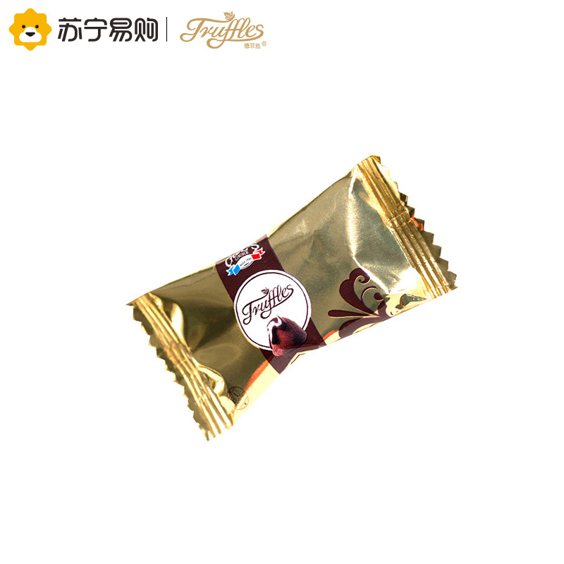 Truffles德菲丝松露形代可可脂巧克力散装金色 1600g/箱 法国进口婚庆装结婚喜糖 休闲零食品