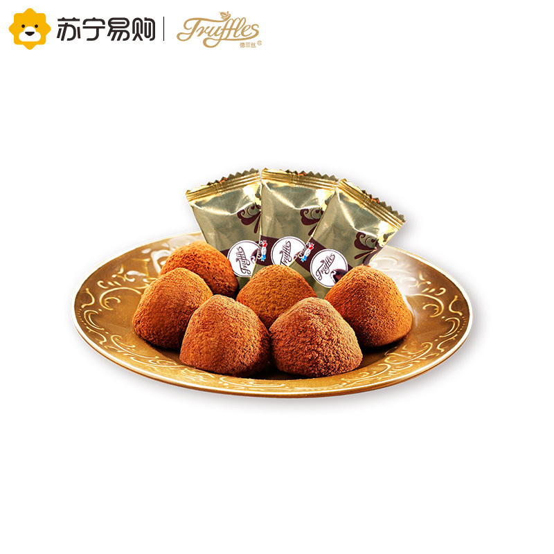 Truffles德菲丝松露形代可可脂巧克力散装金色 1600g/箱 法国进口婚庆装结婚喜糖 休闲零食品