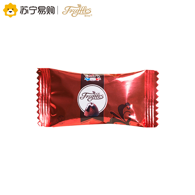 Truffles德菲丝松露形代可可脂巧克力散装红色 1600g/箱 法国进口 婚庆装 结婚喜糖 休闲零食品