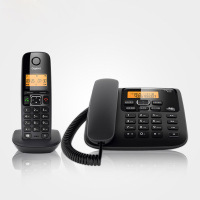 Gigaset A730 无绳电话机 子母机一拖一办公家用无线座机绅士黑