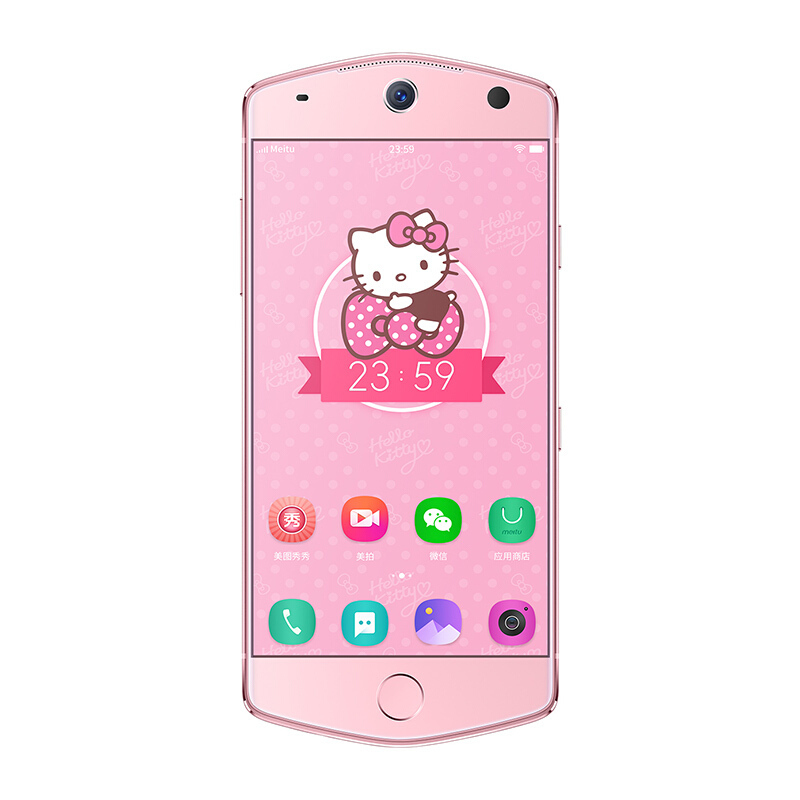 美图 M8 hellokitty 4GB+64GB 樱花粉 自拍美颜 全网通 移动联通电信4G手机