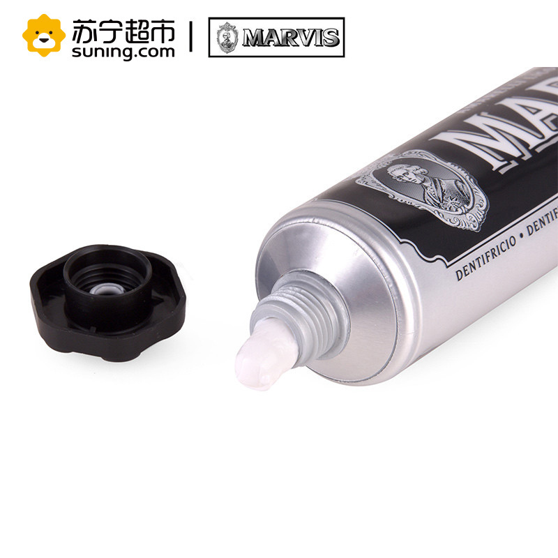 玛尔斯(marvis)黑色装甘草味牙膏75ml