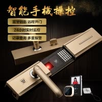 德施曼(DESSMANN)T750指纹锁智能猫眼C级锁芯临时密钥APP指纹密码卡片钥匙开门ios;Android星夜金