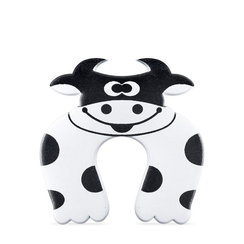 五羊(Fiveram)胖胖猪安全门档(白奶牛)6个装 卡通安全门档 EVA材质安心接触