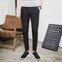 超音狼男装舒适夏季修身休闲九分裤运动2017HD-907